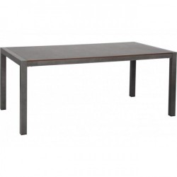 Kültéri étkező asztal alumínium váz HPL asztallap 180x80cm antracit