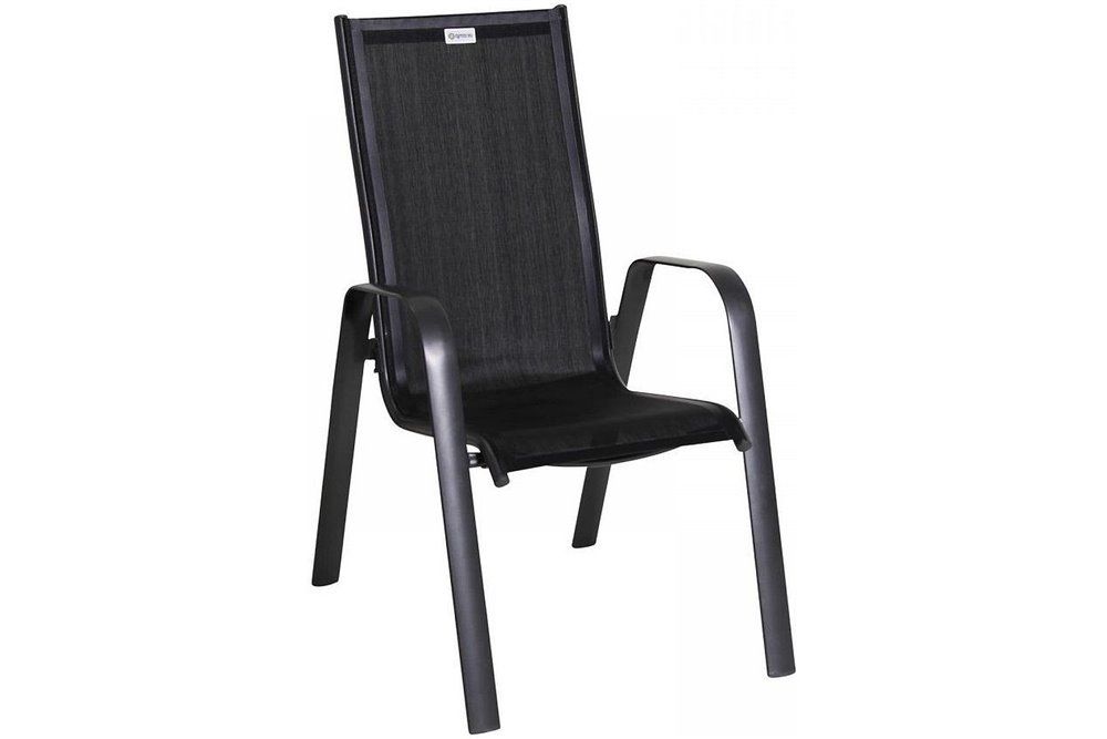 Acatop magastámlás alumínium szék 2 db-os szett antracit-fekete