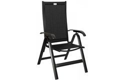 Acatop kültéri összecsukható alumínium szék antracit-fekete