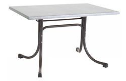 Összecsukható bisztró asztal 110x70cm antracit-inox (topalit)