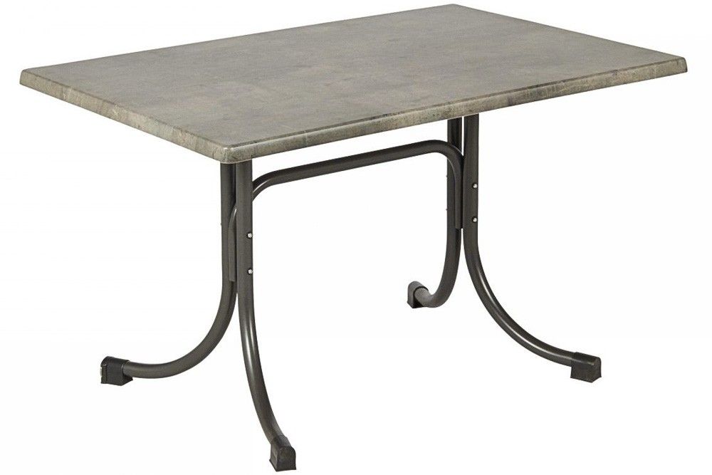 Összecsukható bisztró asztal 120x80cm antracit-kőszürke (topalit)