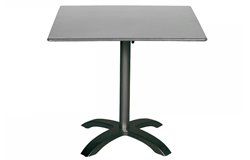Összecsukható bisztró asztal 80x80cm antracit-palaszürke (alumínium-topalit)