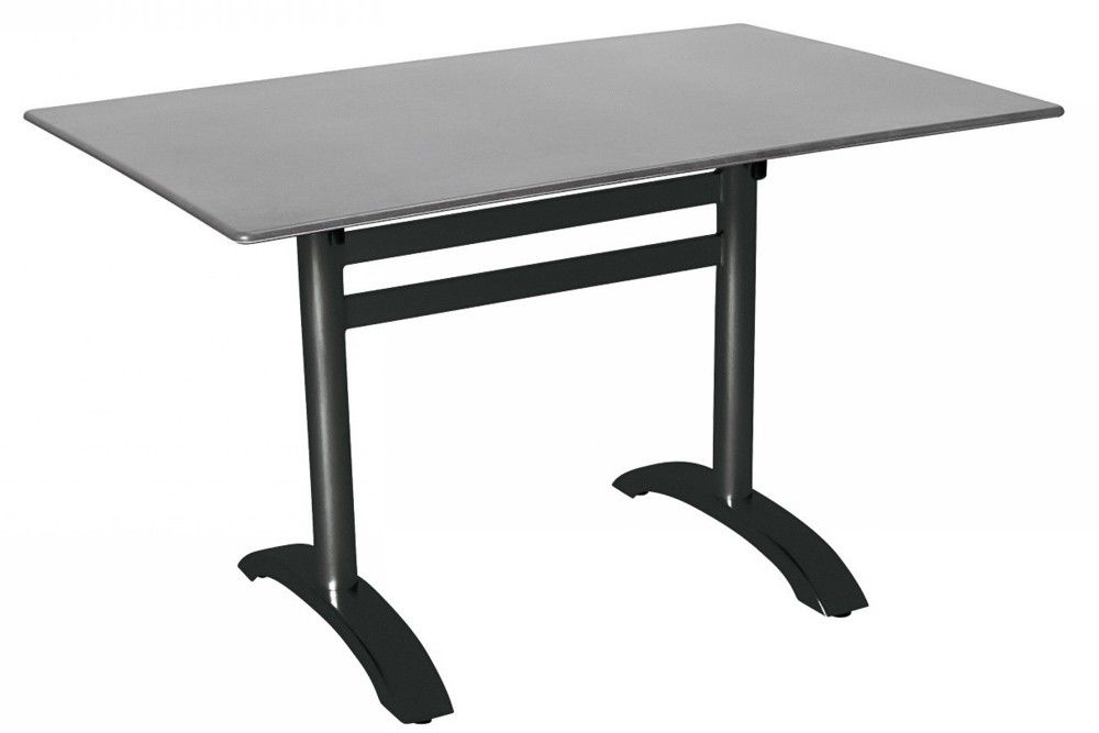 Összecsukható bisztró asztal 120x80cm antracit-palaszürke (alumínium-topalit)