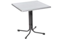 Összecsukható bisztró asztal 80x80cm antracit-inox (topalit)